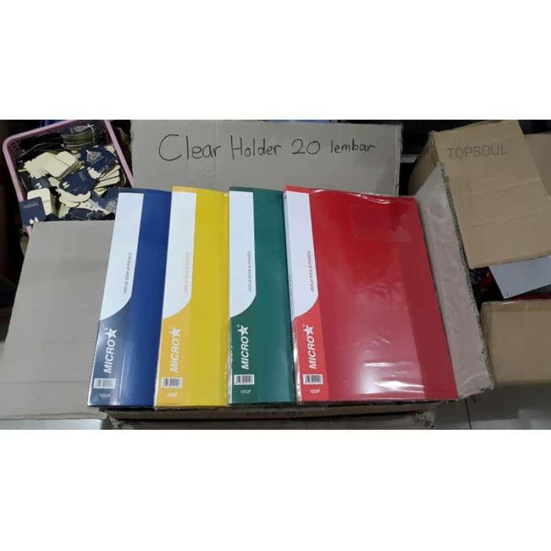 Promo Clear Holder 20 lembar Folio / F4 Map Document Display Book 20 Pockets Diskon 5 di Seller