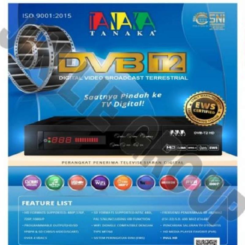 Jual ORIGINAL GROSIR STB T2 TANAKA DIGITAL RECEIVER SET TOP BOX BISA