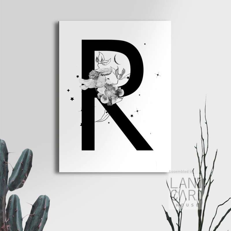 Jual Dekorasi Wedding Inisial Huruf R Kantor Kamar Minimalis Frameless ...