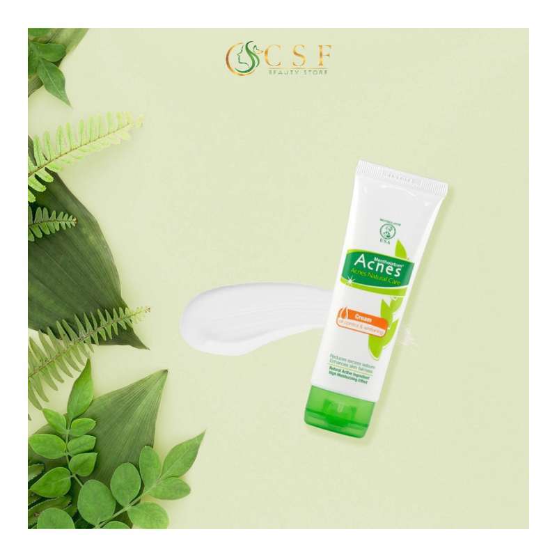 Promo Acnes Natural Care Oil Control & Whitening Cream 40 gr Diskon 45