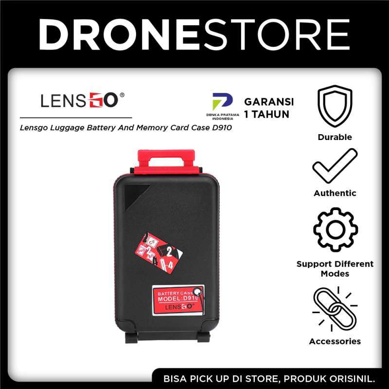 Jual LENS GO Camera Battery and Memory Card Case D910 Original di