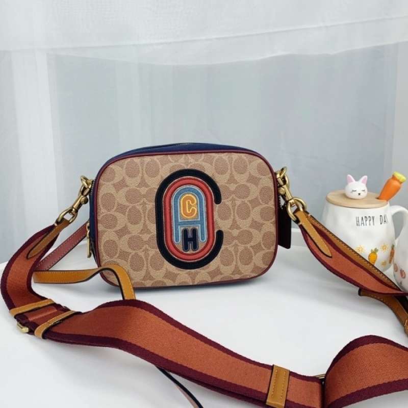 Promo Tas Camera Bag In Signature Canvas With Coach Patch Diskon 44 di