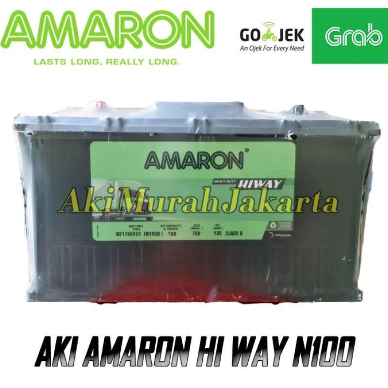 Jual Aki TRUK DELTA N100 / 95E41R AMARON HI WAY Aki Kering 12V / 100Ah