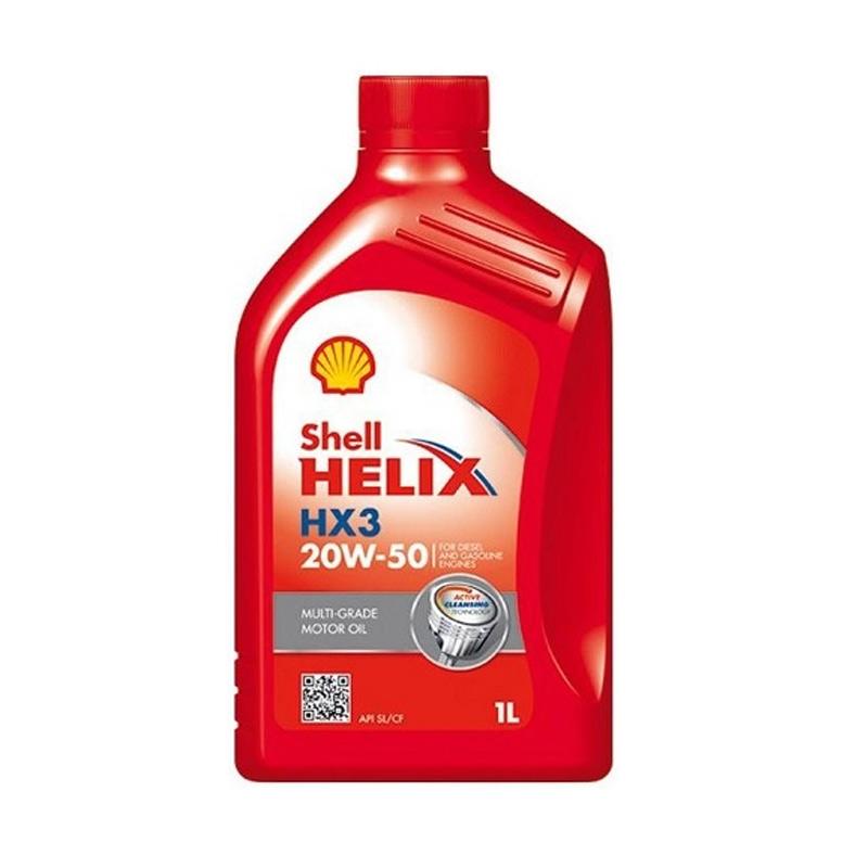 Promo Oli Mesin Mobil Shell Helix HX3 20W-50 1 Liter Galon Original ...