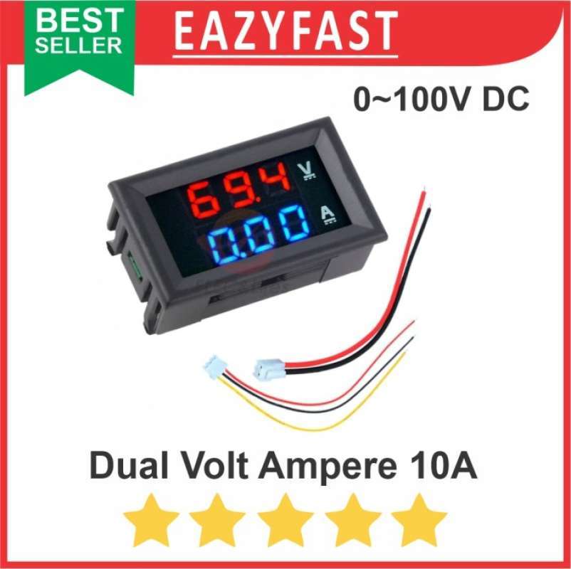 Jual Dual Volt Amp Meter Digital Ampere Meter Voltmeter 10a 0100v Ammeter Di Seller Eazyfast