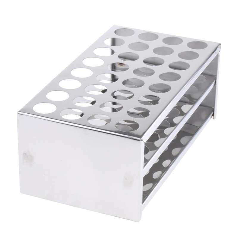 Jual 32 Holes Stainless Steel Test Tube Rack Frame Hole Diameter 22mm