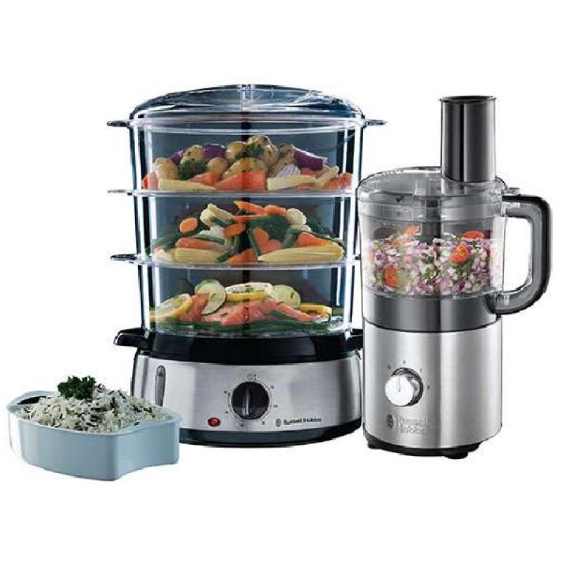 Jual Russell Hobbs Food Steamer + Compact Food Processor [Set Bundle