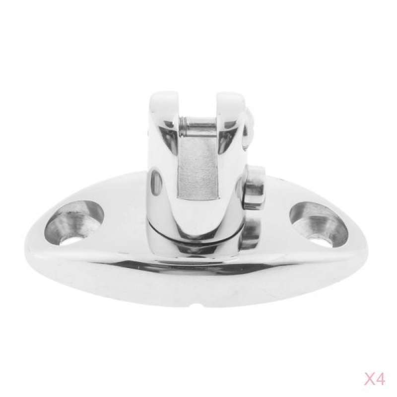 Promo 4x Boat Canopy 360 Deg Swivel Deck Hinge 316 Stainless Steel