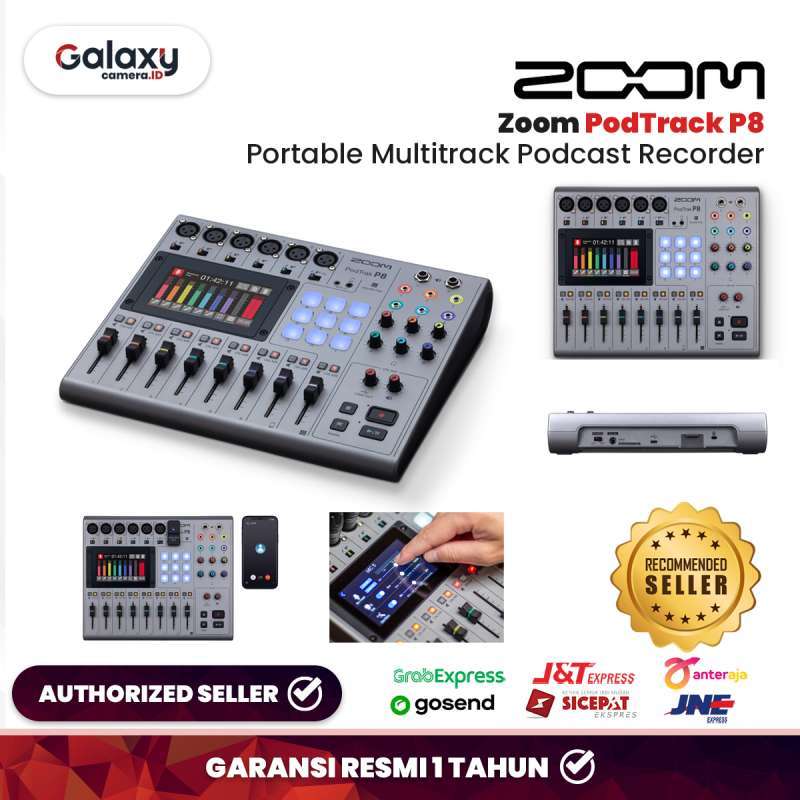 Jual Zoom PodTrak P8 Portable Multitrack Podcast Recorder di Seller