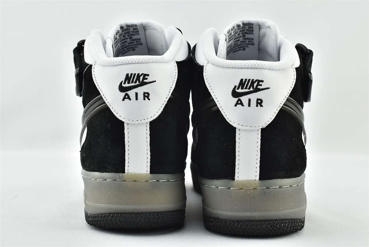 air force 1 mid top black