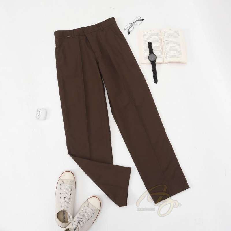 Jual Seragam Sekolah SD Celana Panjang Coklat Bahan Premium Kualitas