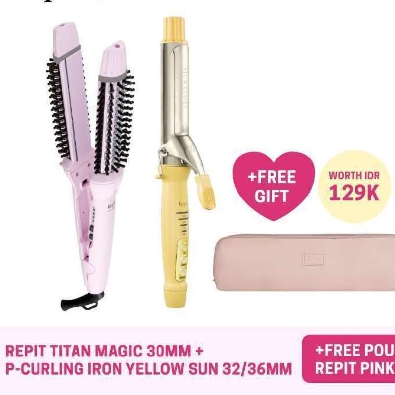 Jual Paket Repit Catokan Sisir 2in1 Titan 30mm-pengeriting Rambut P ...
