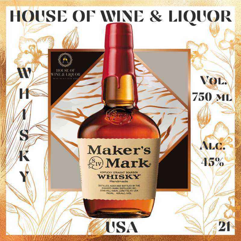 Jual Maker's Mark Straight Bourbon Whisky 750 ML di Seller House of