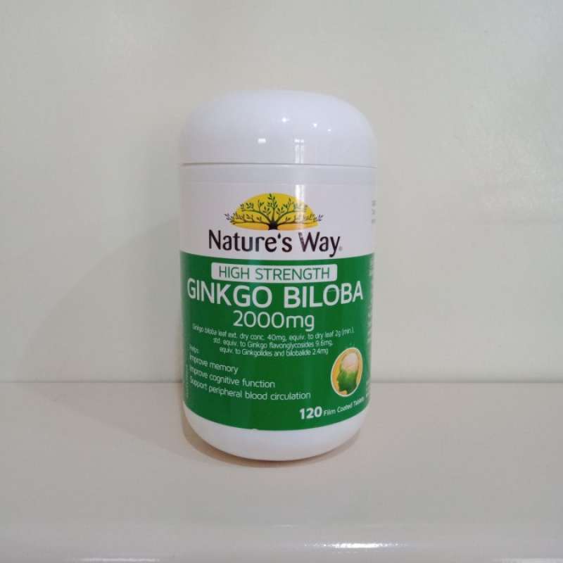 Jual Nature's Way High Strength Ginkgo Biloba 2000mg 120 Tablets di