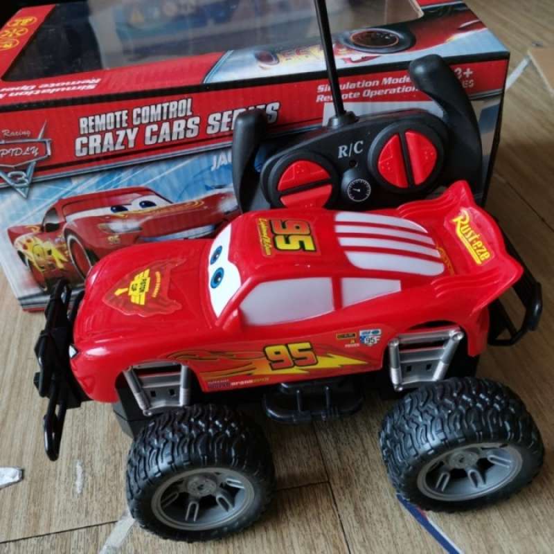 Jual MAINAN ANAK MOBIL REMOTE CONTROL RC CARS MCQUEEN BIG FOOT JEEP di