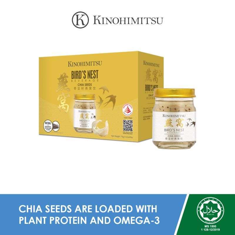 Promo Kinohimitsu Bird's Nest with Chia Seed Minuman Sarang Burung