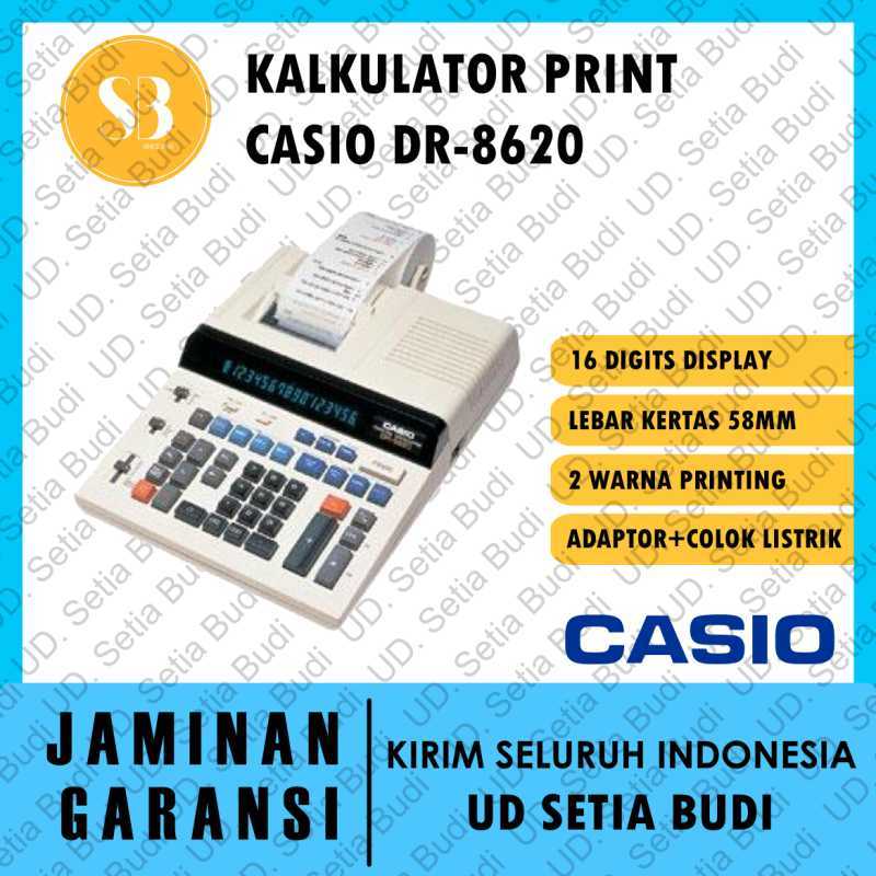 Jual Kalkulator Printing Casio DR8620 di Seller TOKO SETIABUDI Alon