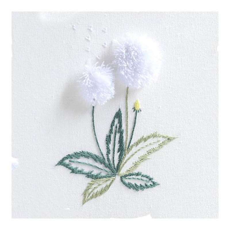 Jual 3xBeautiful 3D Flower Stumpwork Embroidery Kit for Beginners Dandelion3 Pcs di Seller