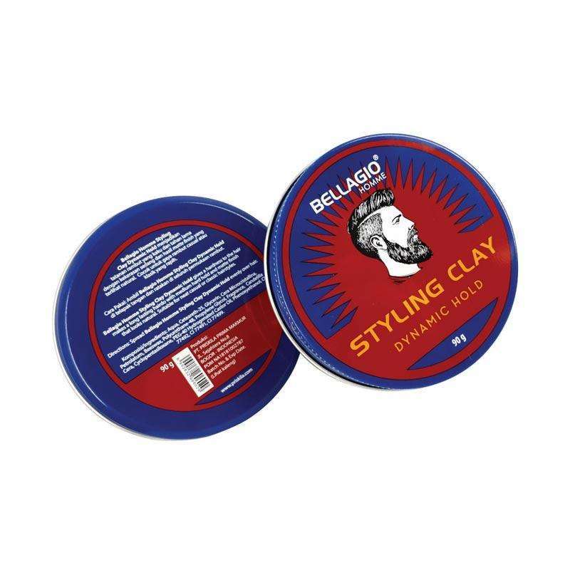 Jual Bellagio Homme Styling Clay Dinamic Hold Pomade - Red [90 g] di ...