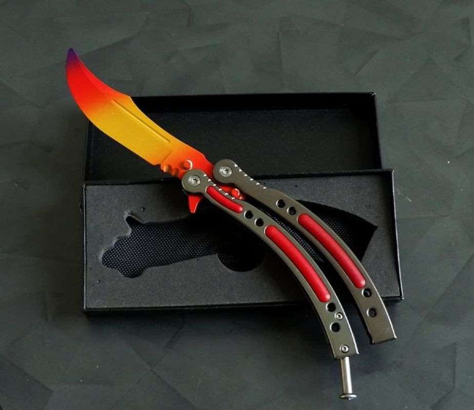 Jual Premium Butterfly Knife Fade CSGO Counter Strike Knive Case