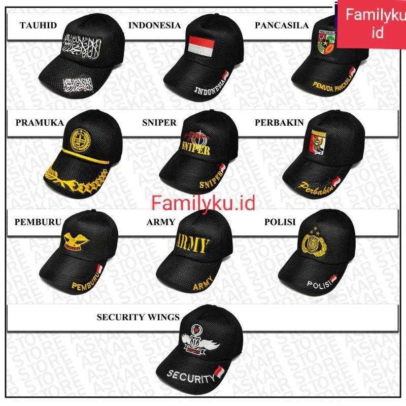 Jual Topi Double Mess Nkri / Topi Double Mess Padi Kapas / Topi Double ...