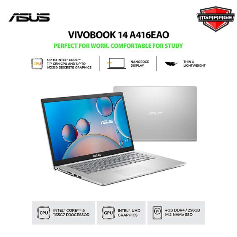 Jual Asus Vivobook A416EAO-VIPS521|i5-1135G7/4G/256G di Seller IT