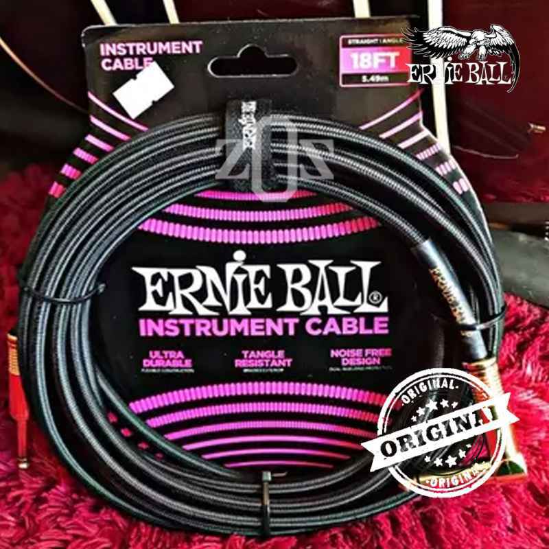 Jual Kabel Cable Jack Ernie Ball Efek Effect 18ft Gitar Guitar Di
