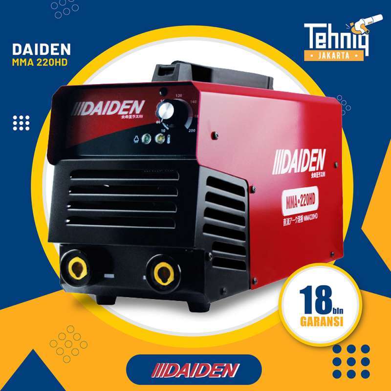 Promo MESIN LAS DAIDEN MMA 220 HD INVERTER WELDING TRAFO LAS HEAVY DUTY