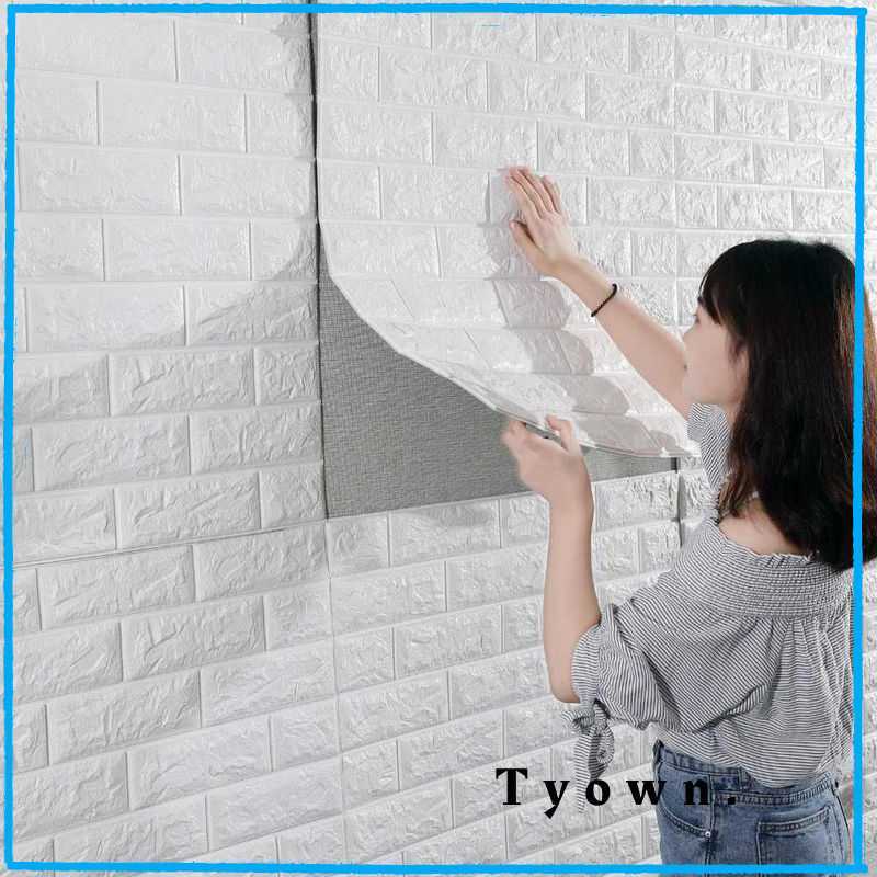 Jual Sticker Wallpaper Dinding 3D Embosed Model Bata Stiker Foam