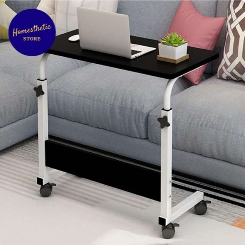 Promo Meja Laptop Roda Adjustable Portable Rotate Laptop Desk Standing ...