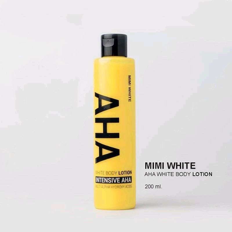 Promo MIMI WHITE AHA BODY LOTION 200 ML ORIGINAL THAILAND Diskon 15 di Seller NAZA GROSIR
