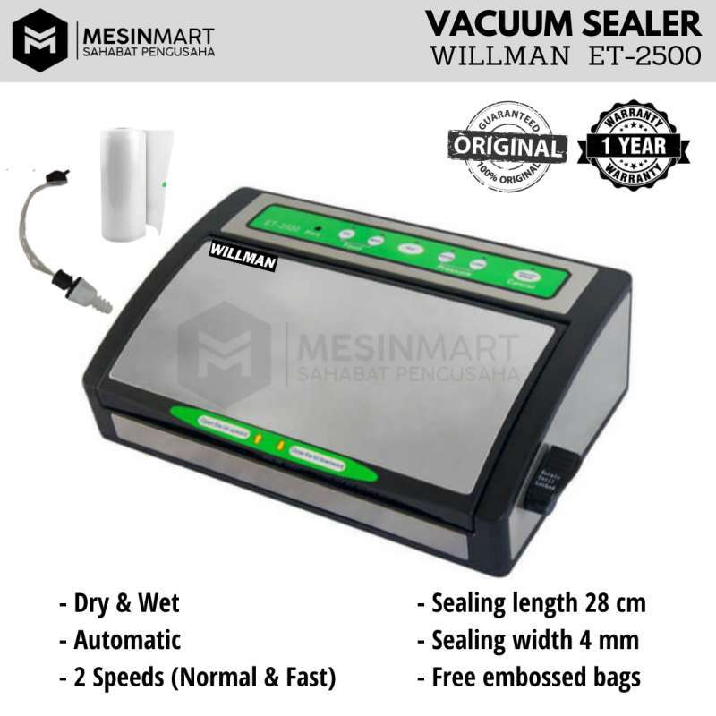 Promo Vacuum Sealer Mesin Pengemas Vakum ET2500 (Bisa Kering dan Basah