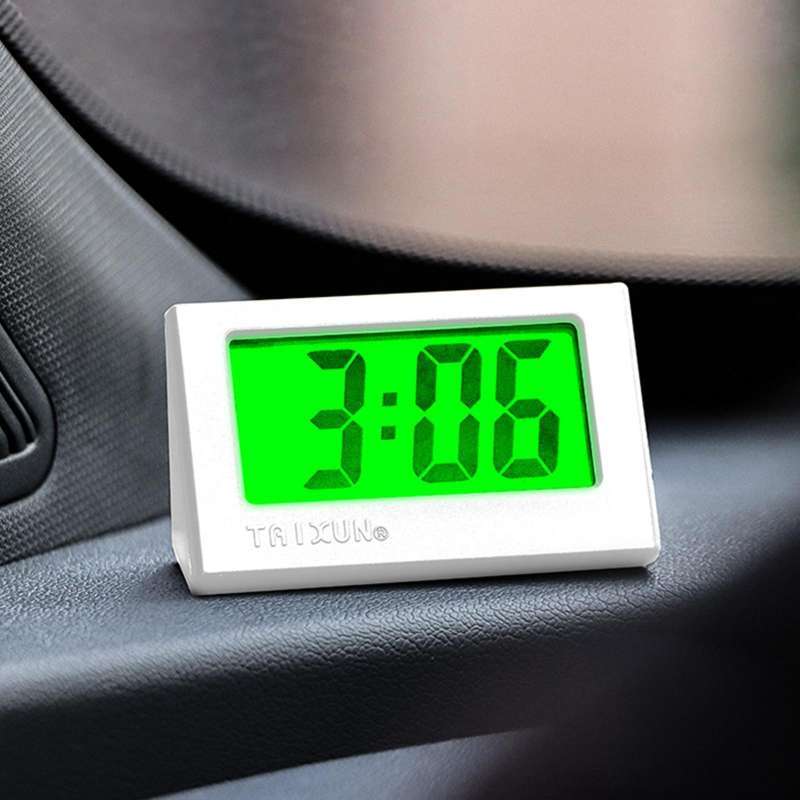 Promo Portable Car Digital Clock LCD Display Watch Electronic Clock Luminous Desktop Clocks for