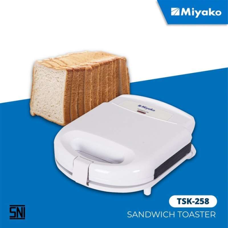 Jual Miyako Sandwich Press Pemanggang Roti TSK258 Putih/White di Seller SENTRA ELEKTRONIC