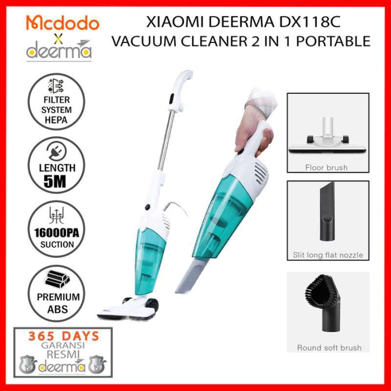 Promo Deerma Dx115C Dx118C Vacuum Cleaner Handheld 2 In 1 Penghisap