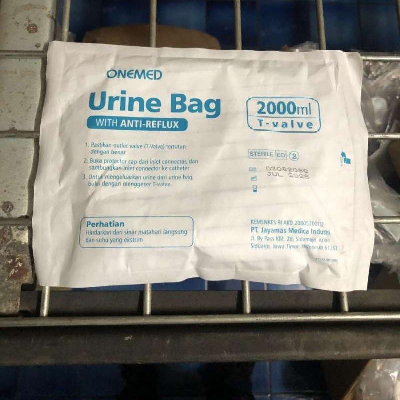 Jual Urine Bag OneMed 2 Liter Tvalve / Urine Bag OneMed di Seller Arga Medical Pal Meriam