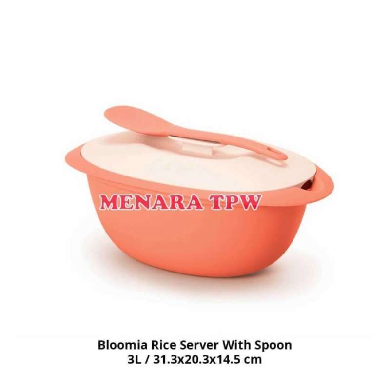 Jual Gratis Ongkir Tupperware Bloomia Rice Server With Spoon Wadah Saji