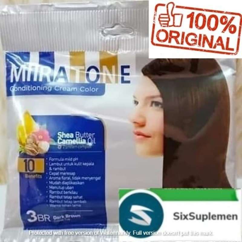 Jual Semir Cat Rambut MIRATONE CONDITIONING CREAM COLOR Sachet di