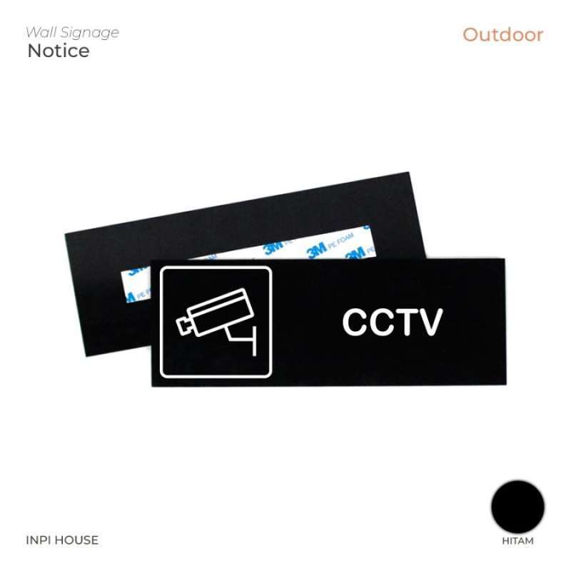 Jual Logo Cctv - Sign Board Cctv - Acrylic Sign - Cctv Sign Di Seller ...