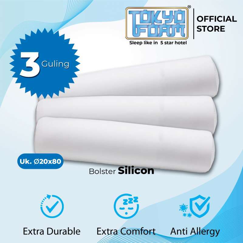 Promo Paket Guling Silicon 20 x 80 by Tokyo Foam ( 3 Guling ) Diskon 59 ...