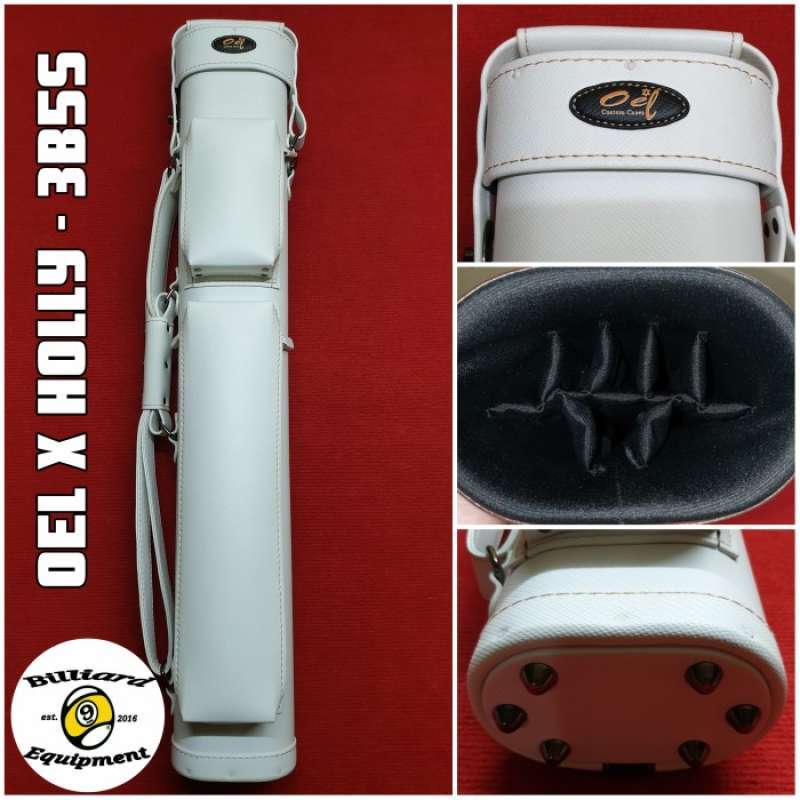 Promo Oel X Holly Cue Case 3x5 White Carbon Tas Billiard Custom