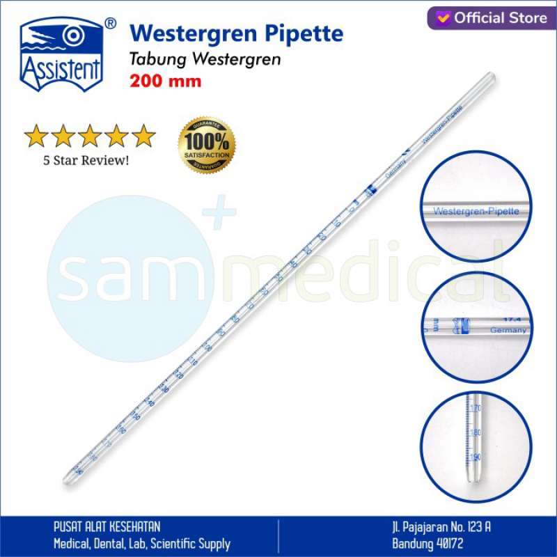 Jual Assistent Tabung Westergren Atau Pipet Westergren Pipet Led 200mm ...