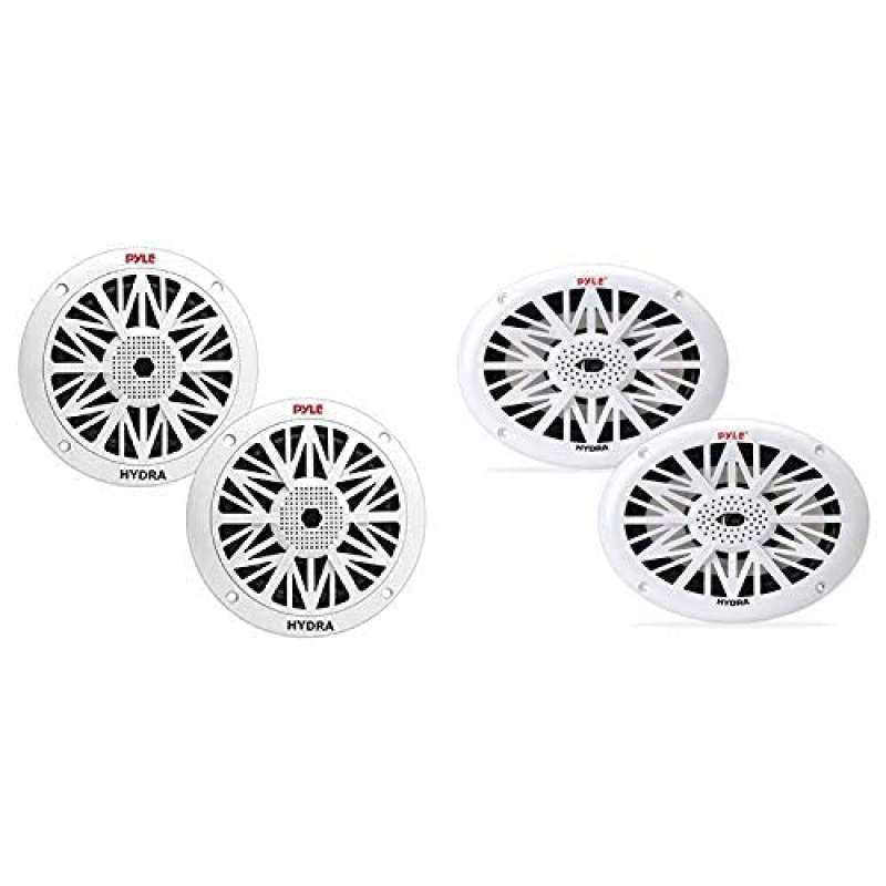 Promo Pyle Sound Wall Mount Speakers, 200W White & Pyle PLMR692 Floor Standing Car Speakers