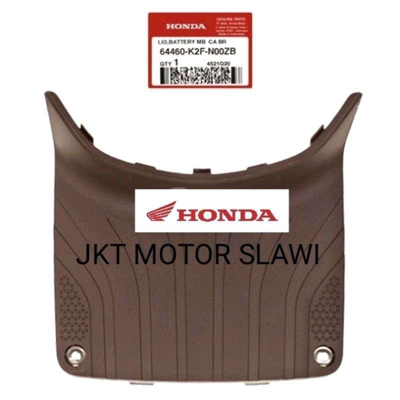 Jual Tutup aki atau cover baterai scoopy K2F asli honda coklat dan