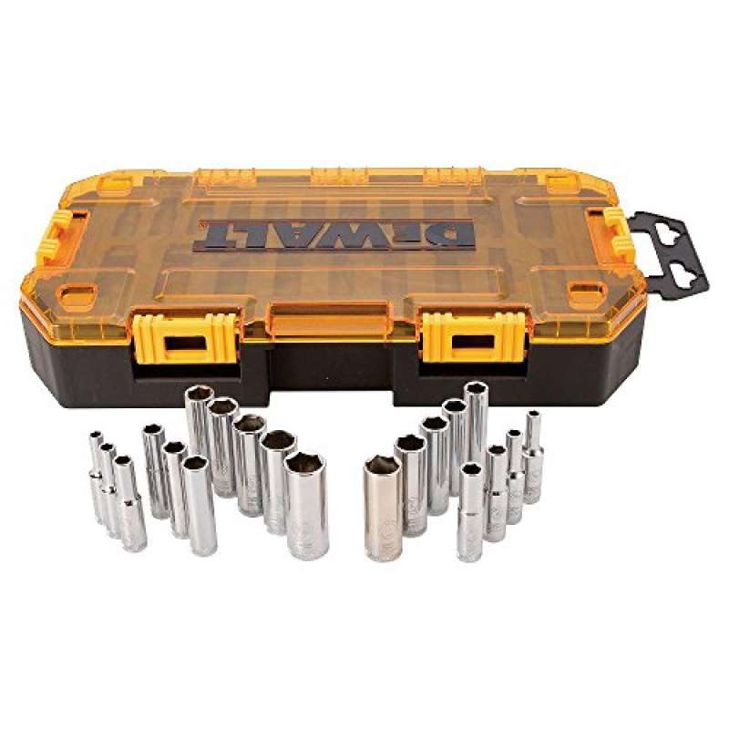 Promo DEWALT Deep Socket Set, 20-Piece, 1/4 Drive Metric/SAE (DWMT73811 ...