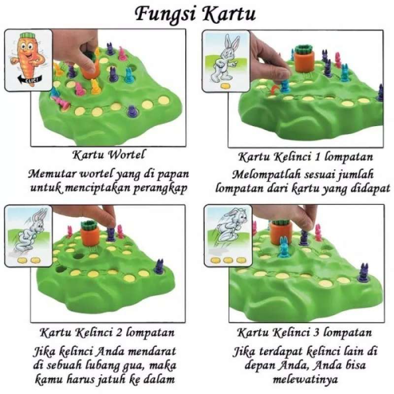 Permainan Lucky Rabbit Jual Rabbit Adventure Board Game - Funny Bunny Di Seller Irene Utami ...