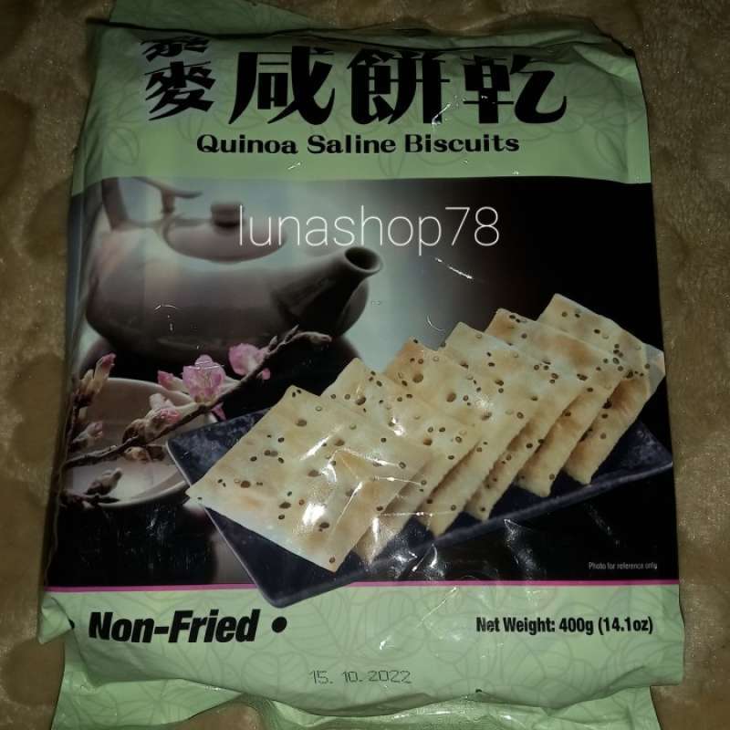 Jual Krekers Dengan Quinoa Yummy House Quinoa Saline Biscuits 400g Di