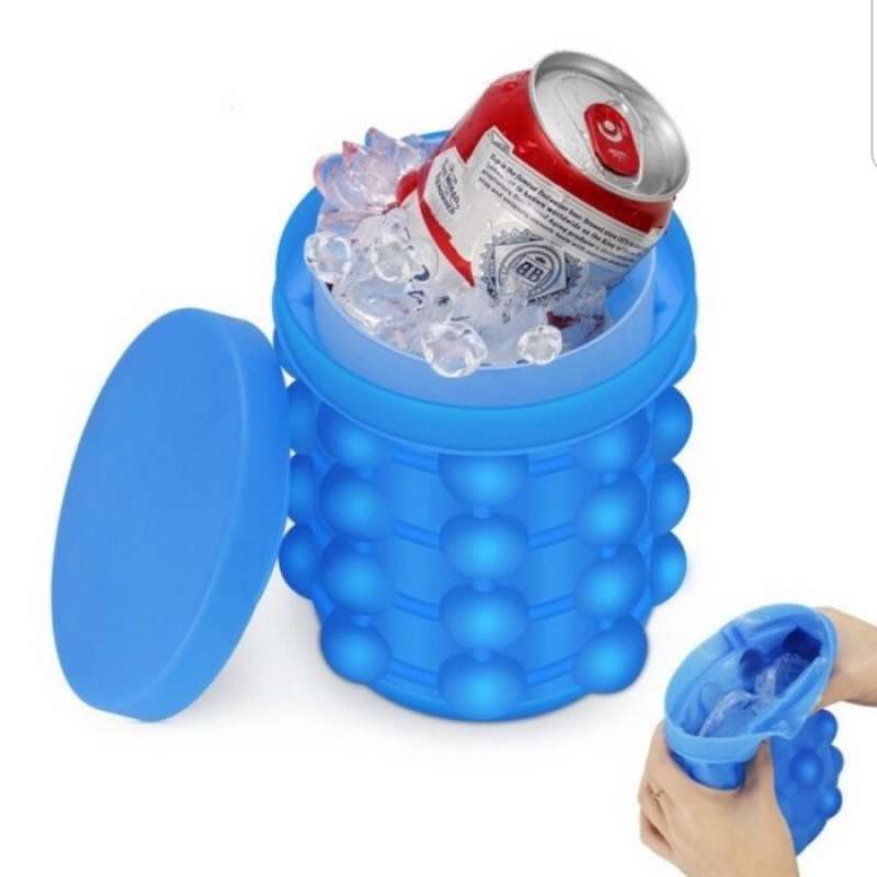 Jual ALAT CETAKAN ES BATU TEMPAT ES BATU ICE CUBE MAKER 3D SILICONE di