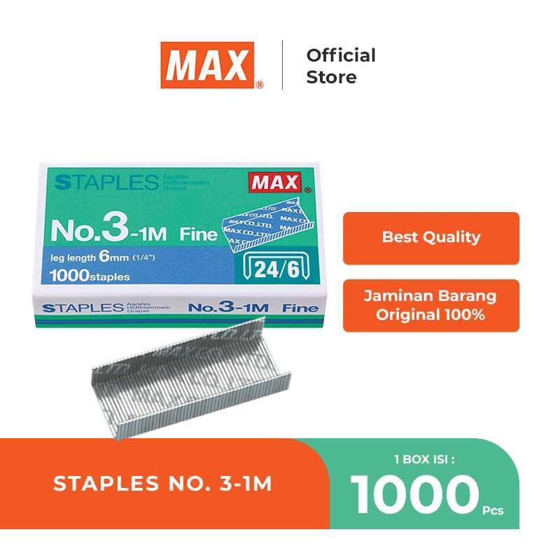 Jual MAX Isi Staples No 3 1m di Seller Max Indonesia Kebon Kelapa