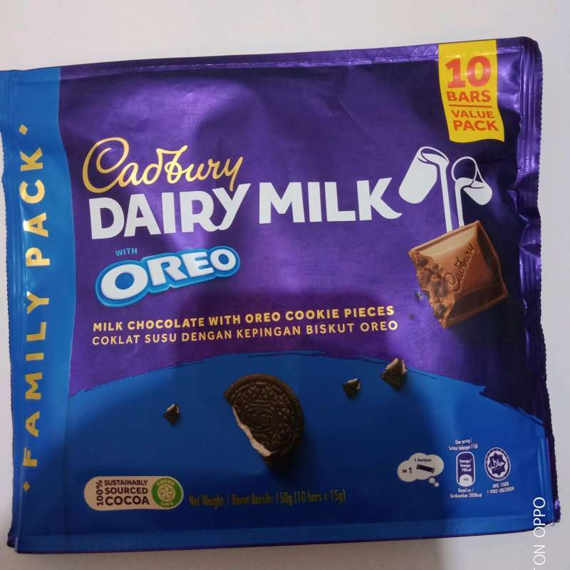 Jual CADBURY DAIRY MILK FAMILY PACK 150 GR di Seller FOOD AND SUCH